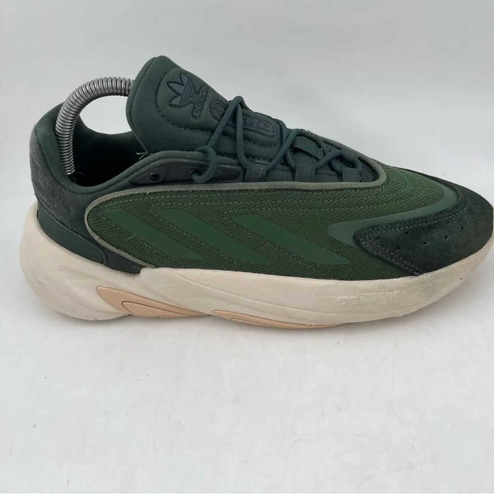 Adidas Men’s Ozelia Shadow Green- SZ 7 -Oxide Lace-Up Low Top Running Shoes